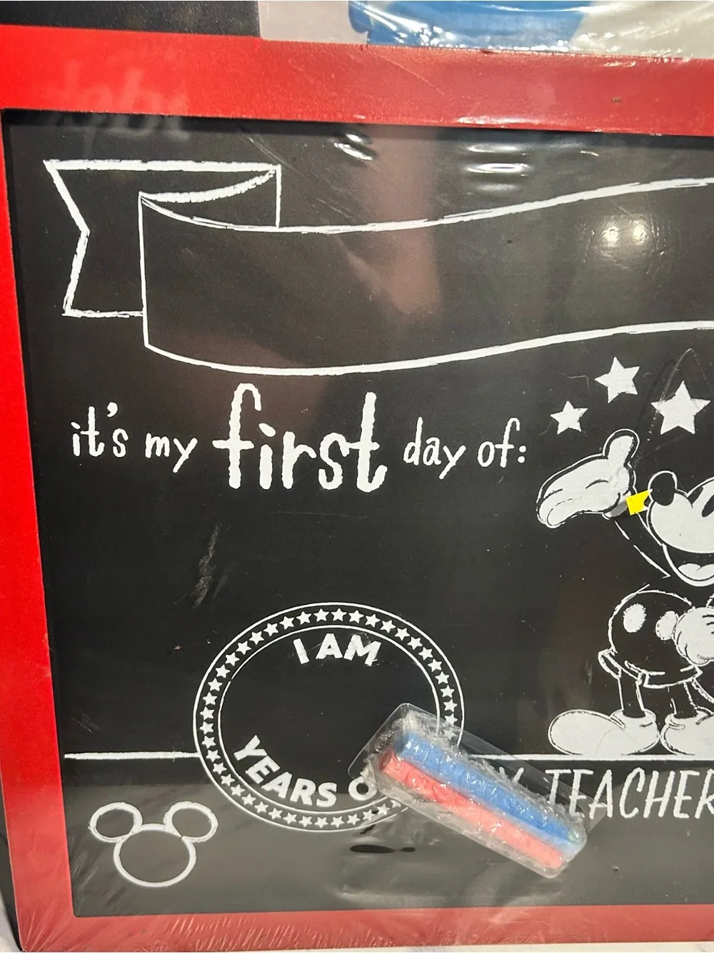 Disney Mickey Mouse my first Day of School frame